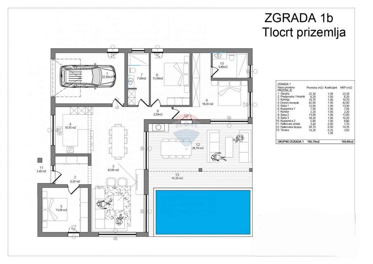 Stavbno zemljišče Rakalj, Marčana, 1.303m2