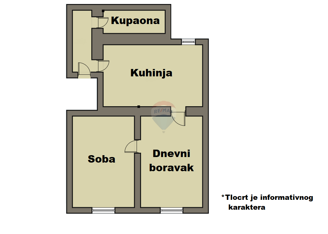 Stanovanje/Apartma Donji grad, Donji Grad, 55,20m2
