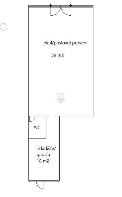 Poslovni prostori Vrbani, Trešnjevka - Jug, 83,78m2
