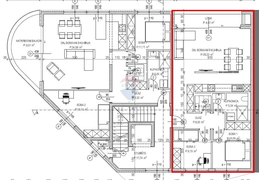 Stanovanje/Apartma Tar, Tar-Vabriga, 67,57m2