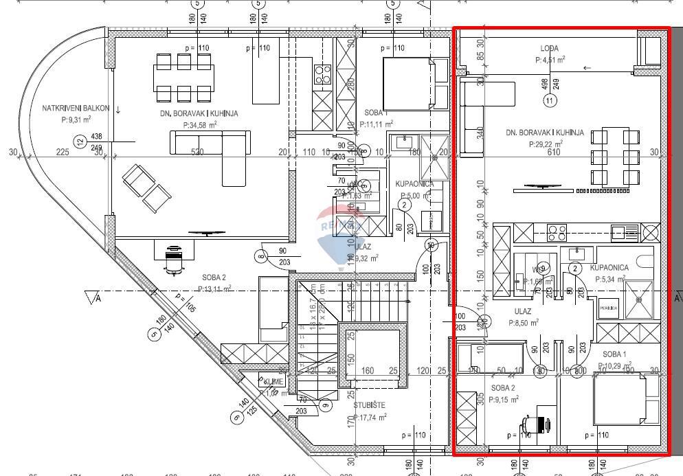Stanovanje/Apartma Tar, Tar-Vabriga, 67,57m2