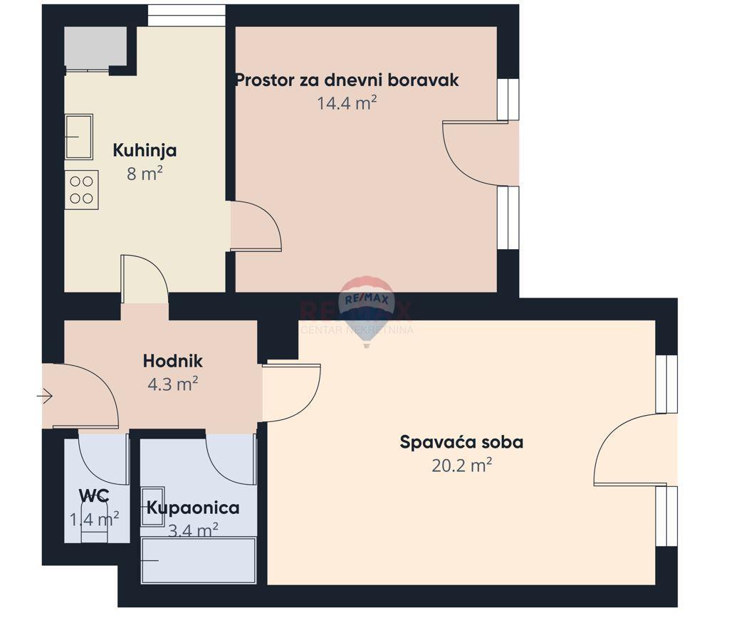 Stanovanje/Apartma Gajnice, Podsused - Vrapče, 62m2