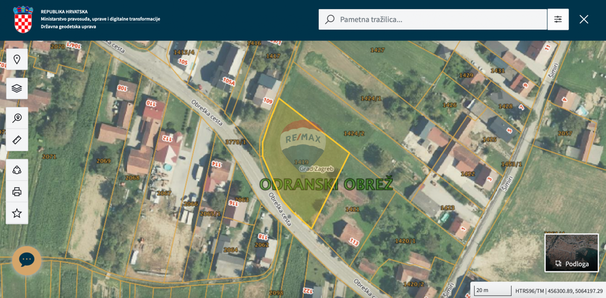 Stavbno zemljišče Odranski Obrež, Brezovica, 2.336m2