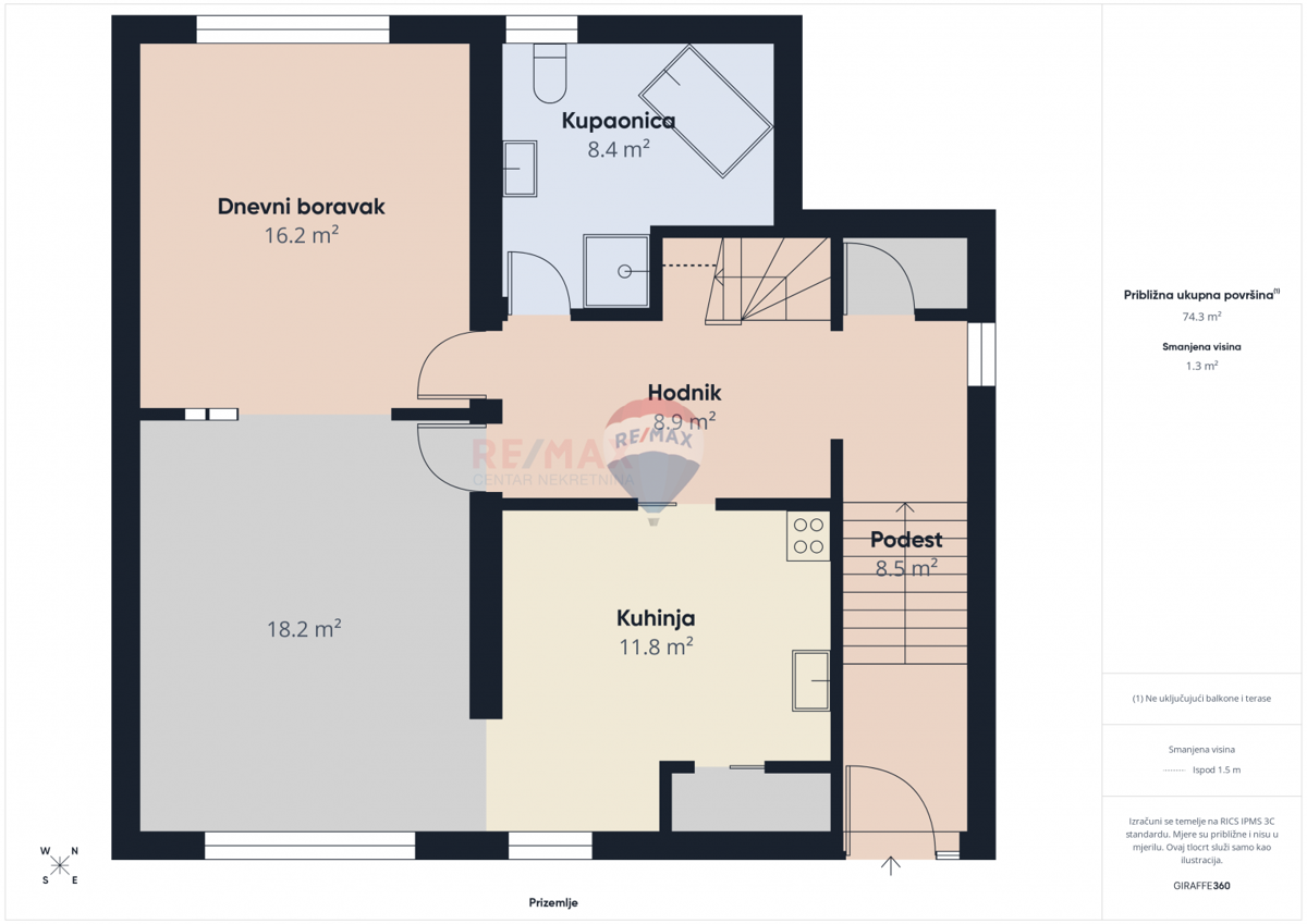Stanovanje/Apartma Police Pirišće, Ozalj, 78m2