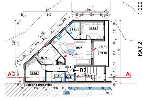 Moderno stanovanje v drugem nadstropju novogradnje – Vrbnik, panoramski pogled na morje
