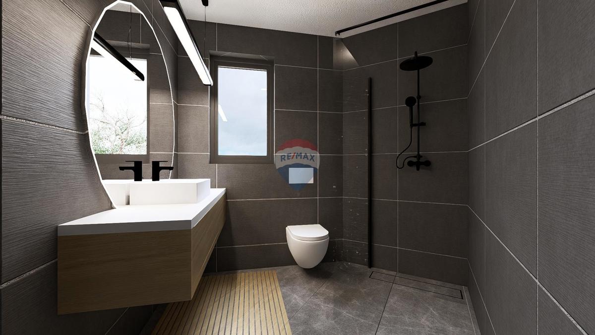 Moderno stanovanje v drugem nadstropju novogradnje – Vrbnik, panoramski pogled na morje