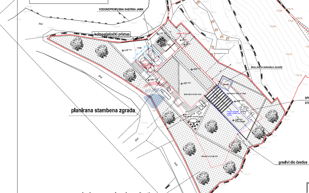 ISTRA, PLOMIN - Gradbeno zemljišče s projektom in pogledom na morje
