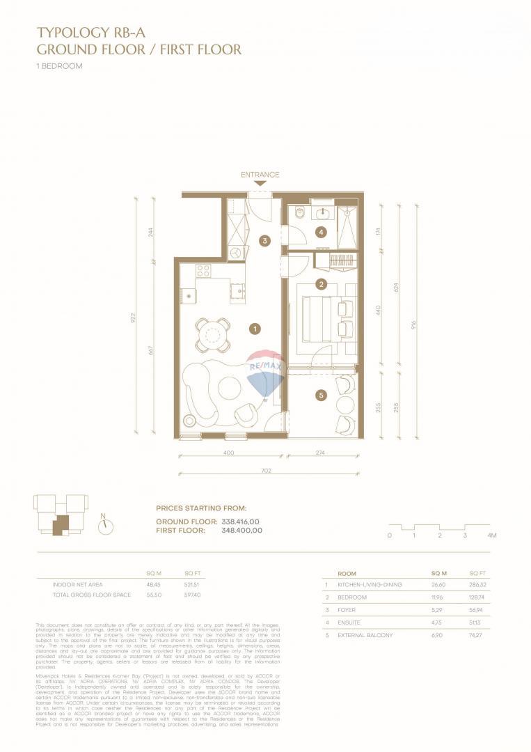 Stanovanje/Apartma Novi Vinodolski, 56m2