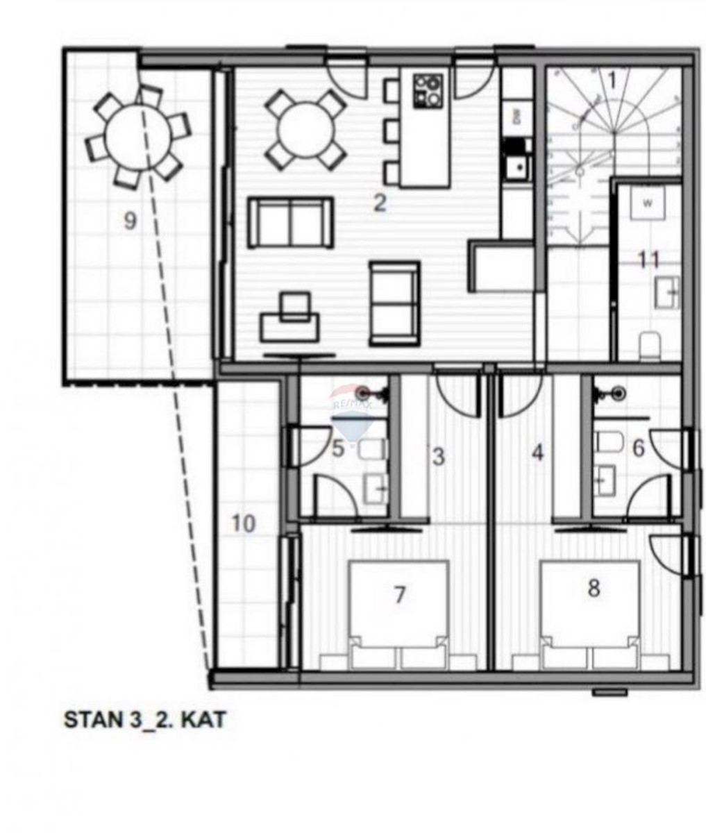 Stanovanje/Apartma Krk, 100,21m2