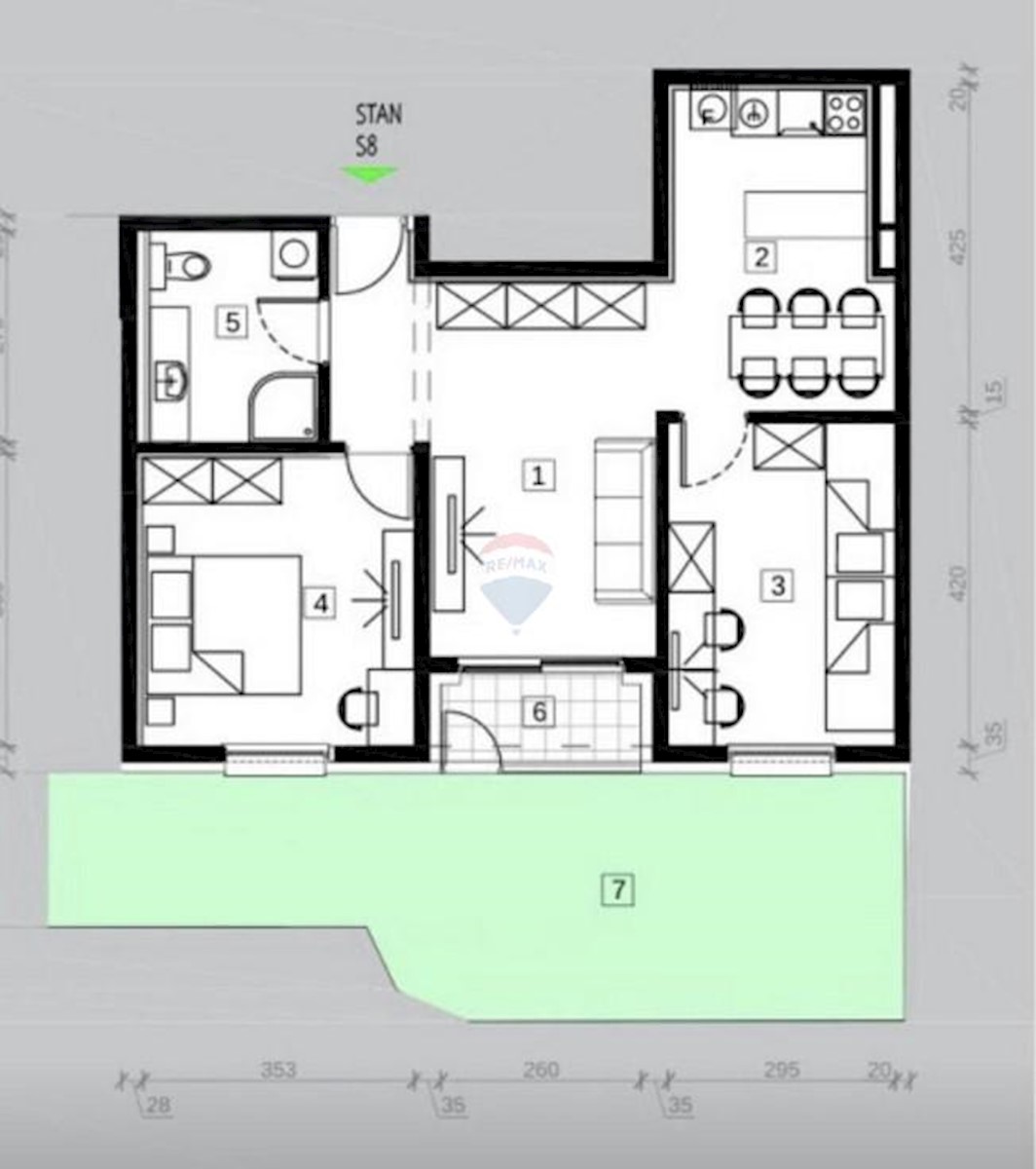 Stanovanje/Apartma Umag, 64m2