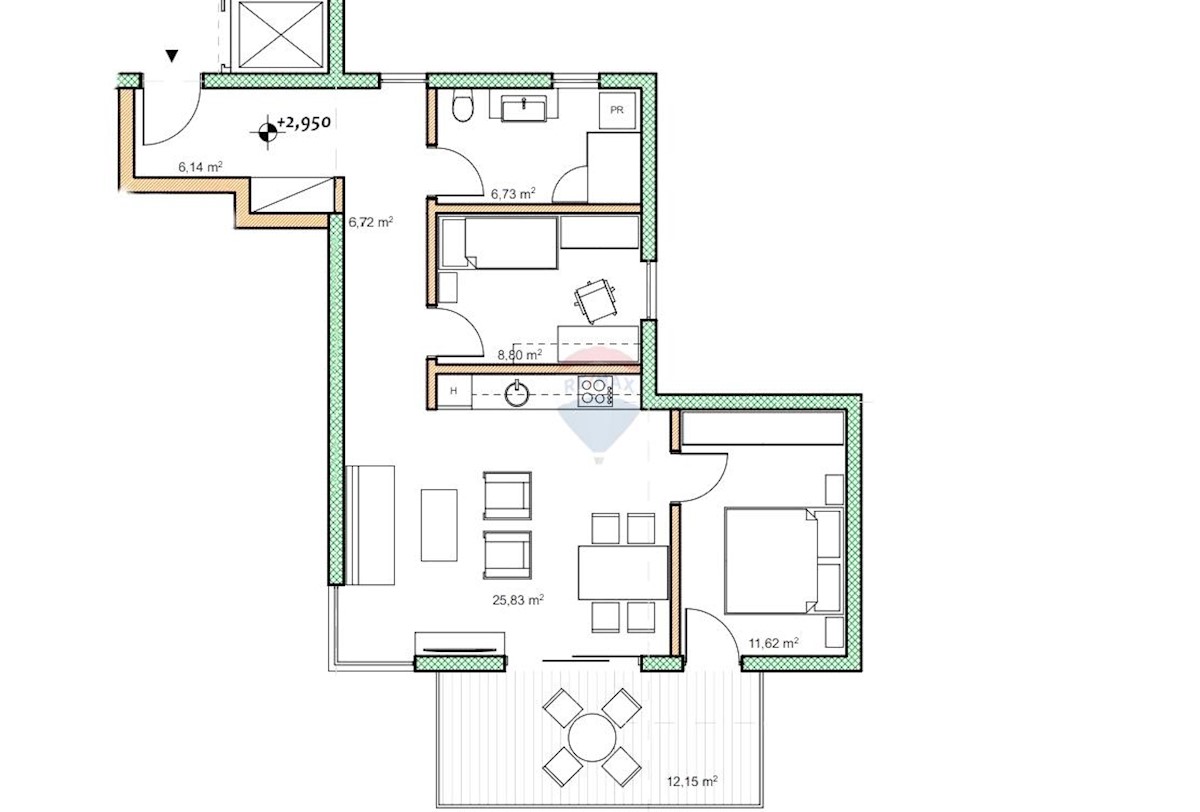 Stanovanje/Apartma Buje, 72m2