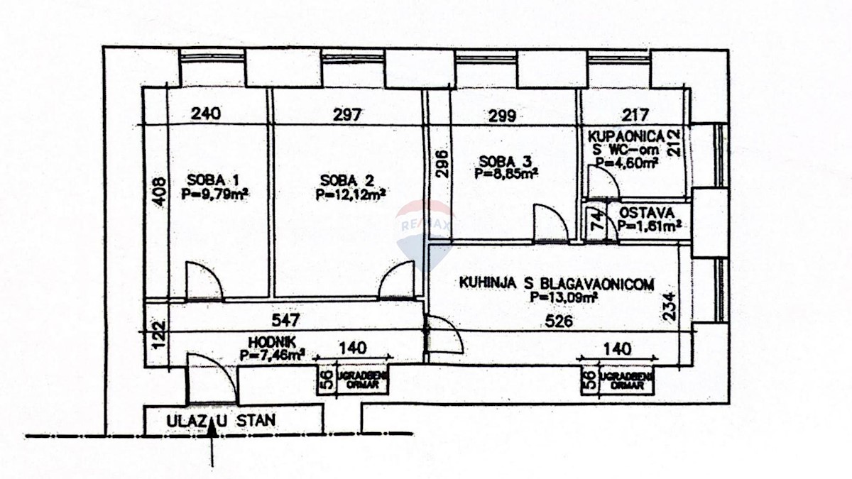 Stanovanje/Apartma Centar, Rijeka, 60m2