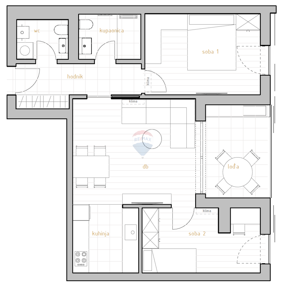 Stanovanje/Apartma Zamet, Rijeka, 66,56m2