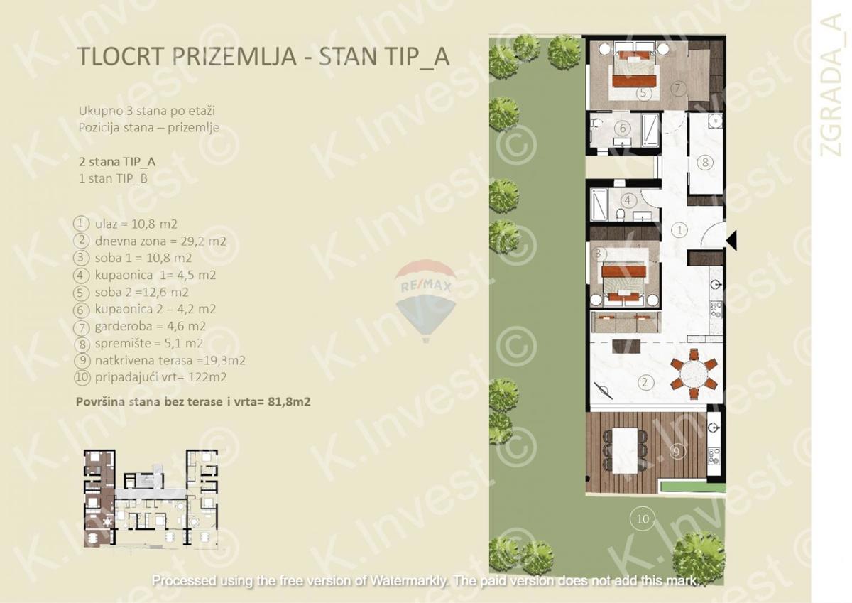 Stanovanje/Apartma Novigrad, 81,80m2