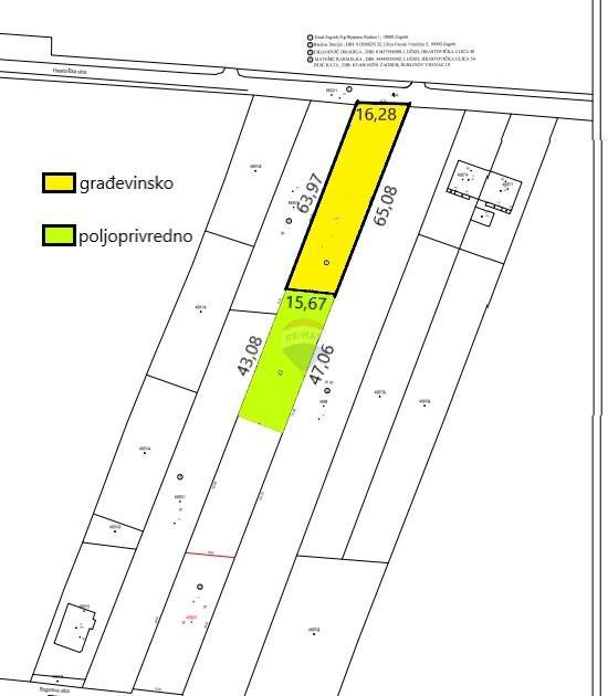 Stavbno zemljišče Lučko, Novi Zagreb - Zapad, 1.671m2