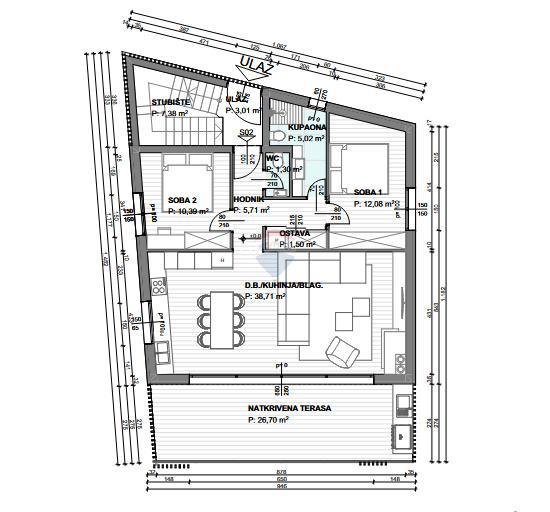 Stanovanje/Apartma Krk, 101m2