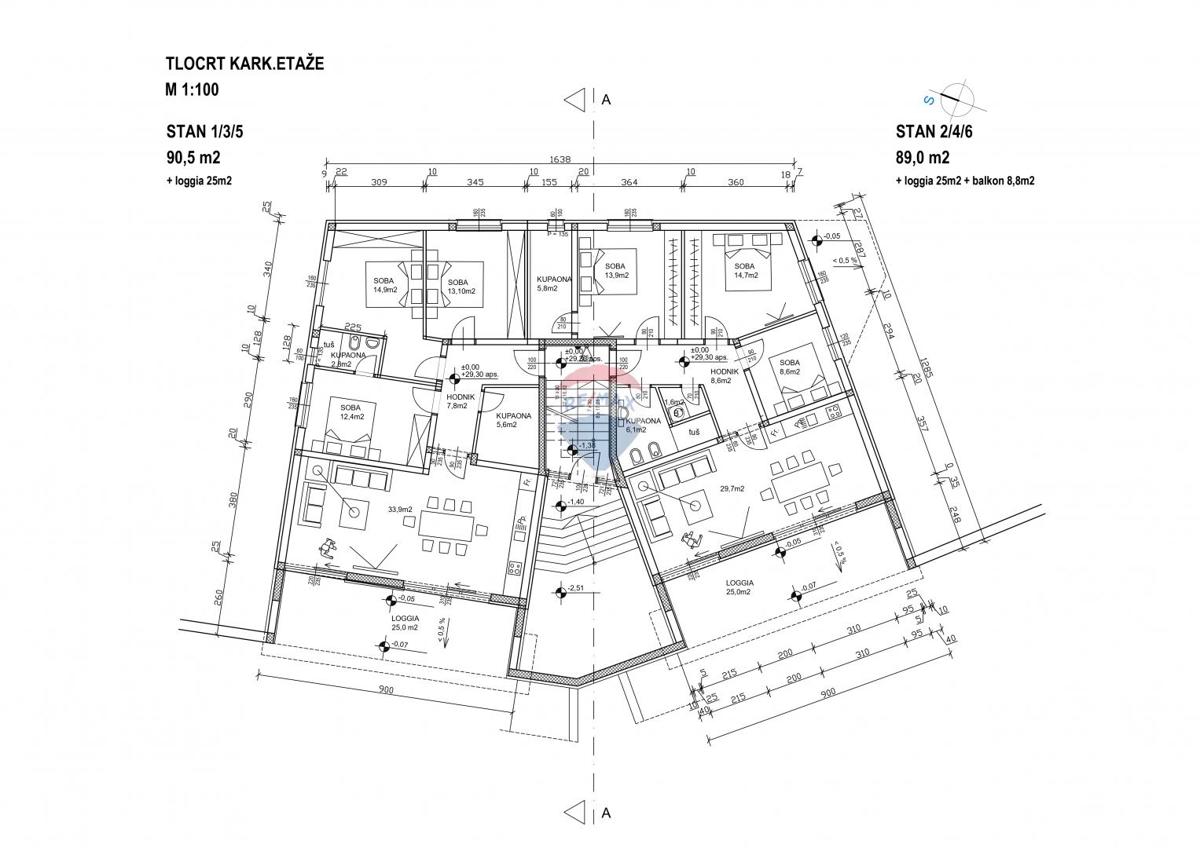 Stanovanje/Apartma Klenovica, Novi Vinodolski, 122m2