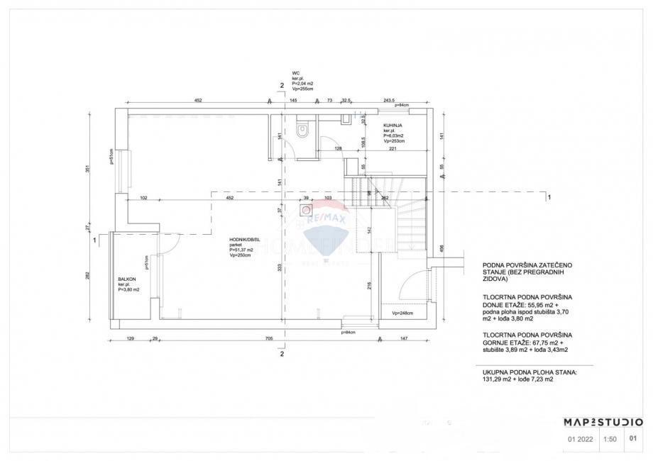 Stanovanje/Apartma Centar, Zaprešić, 131m2