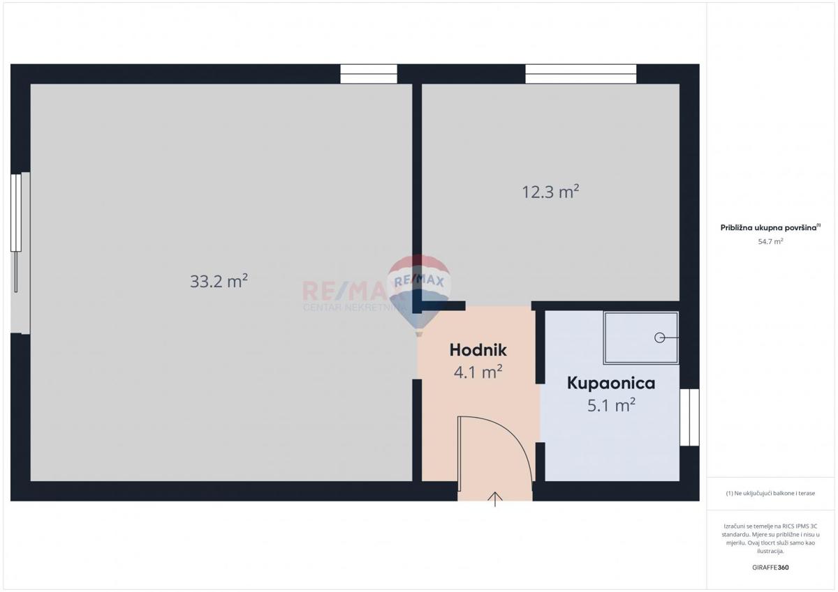 Stanovanje/Apartma Štinjan, Pula, 54m2