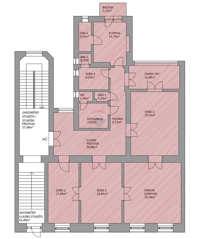 Stanovanje/Apartma Donji grad, Donji Grad, 174,35m2