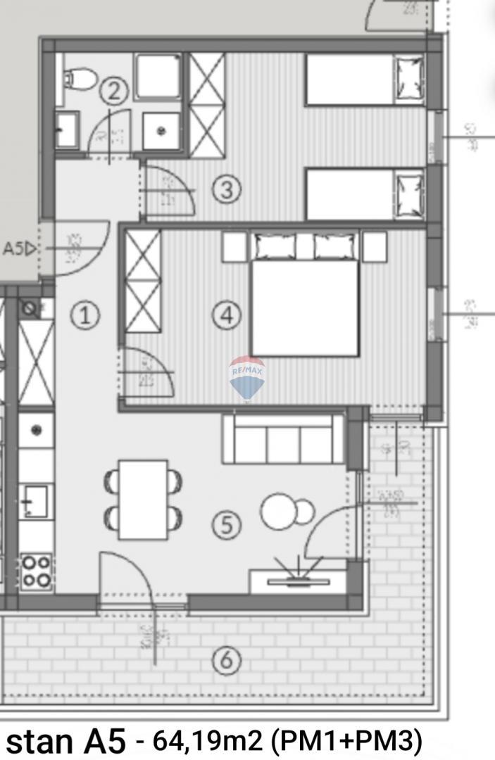Stanovanje/Apartma Šikići, Pula, 64,19m2
