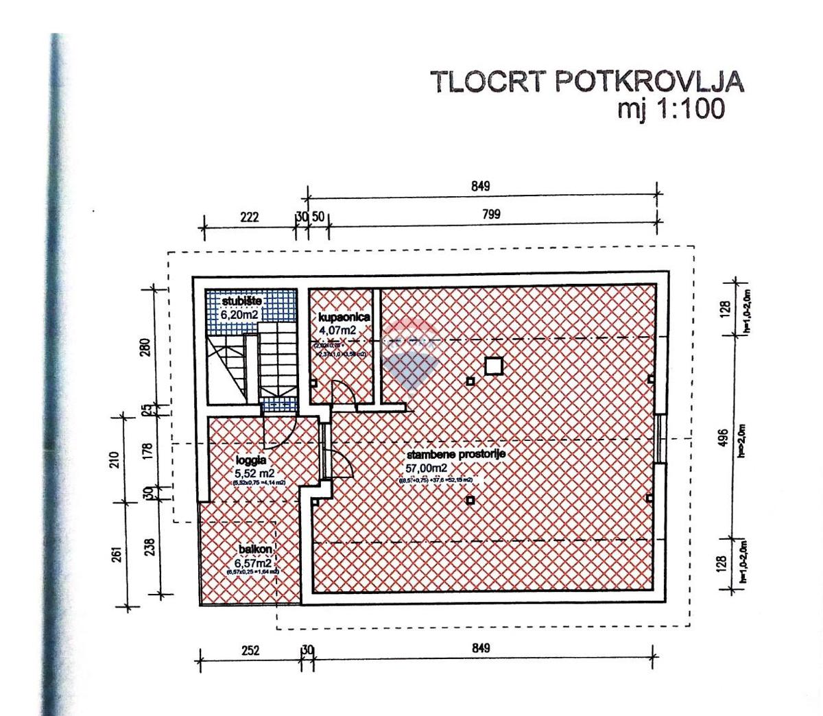 Stanovanje/Apartma Selčina, Sesvete, 61,51m2