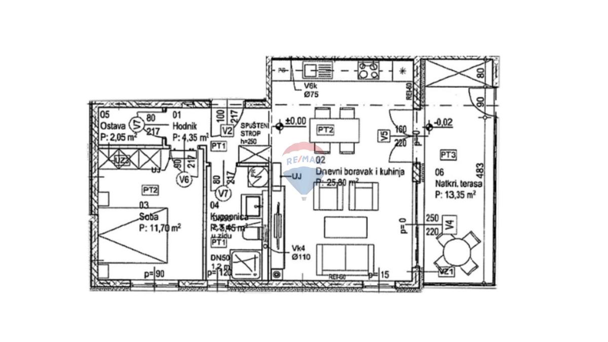 Stanovanje/Apartma Dražice, Jelenje, 62,70m2