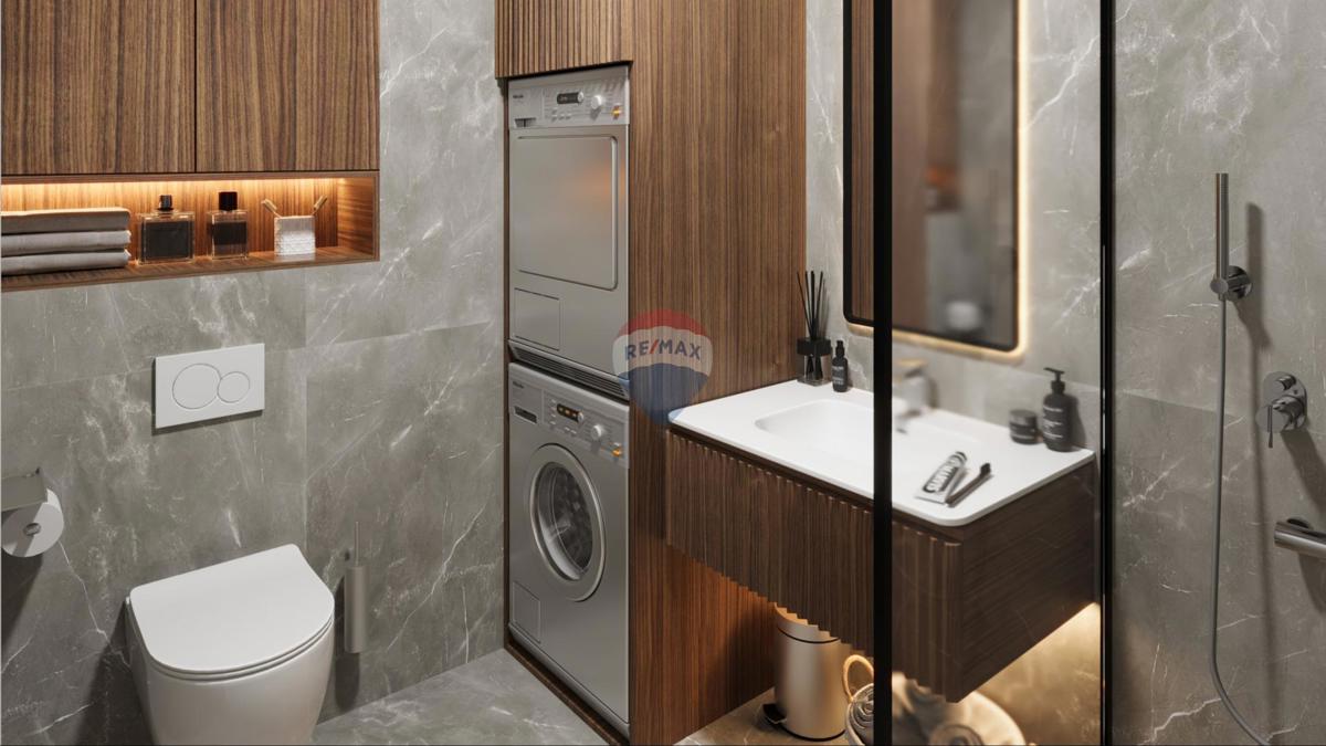 Trisobno stanovanje s strešno teraso v novogradnji