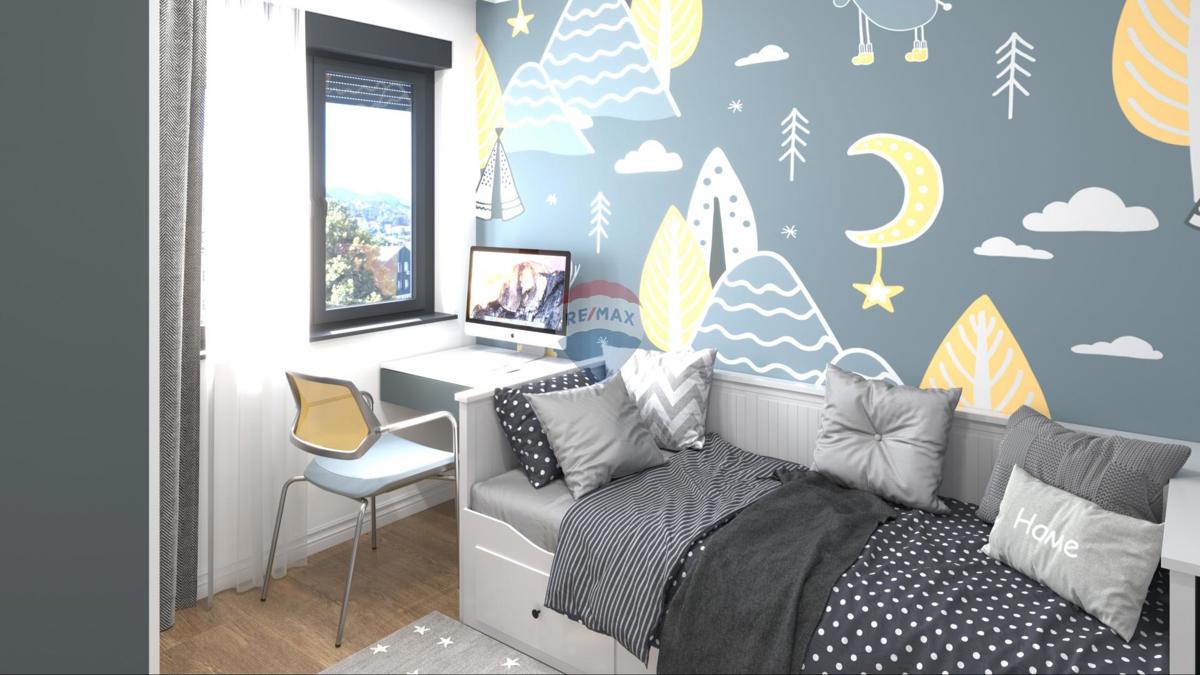 Trisobno stanovanje s strešno teraso v novogradnji