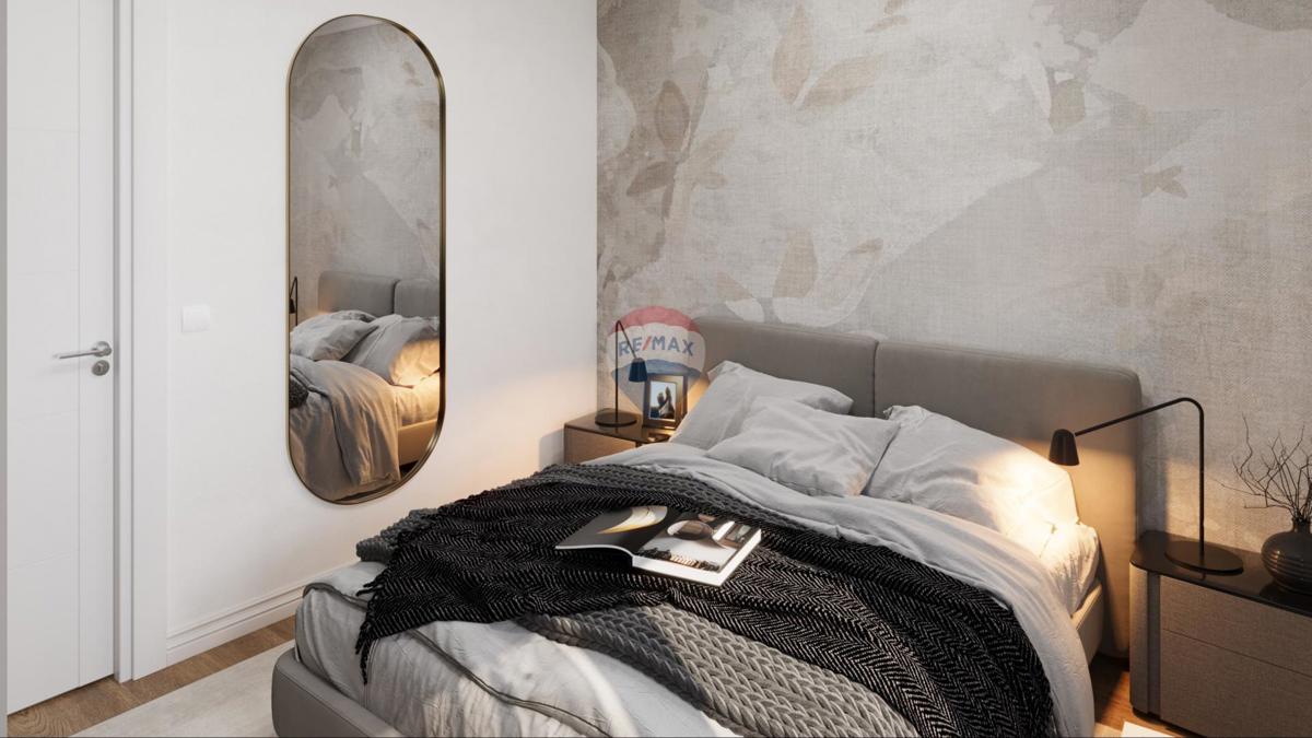 Trisobno stanovanje s strešno teraso v novogradnji