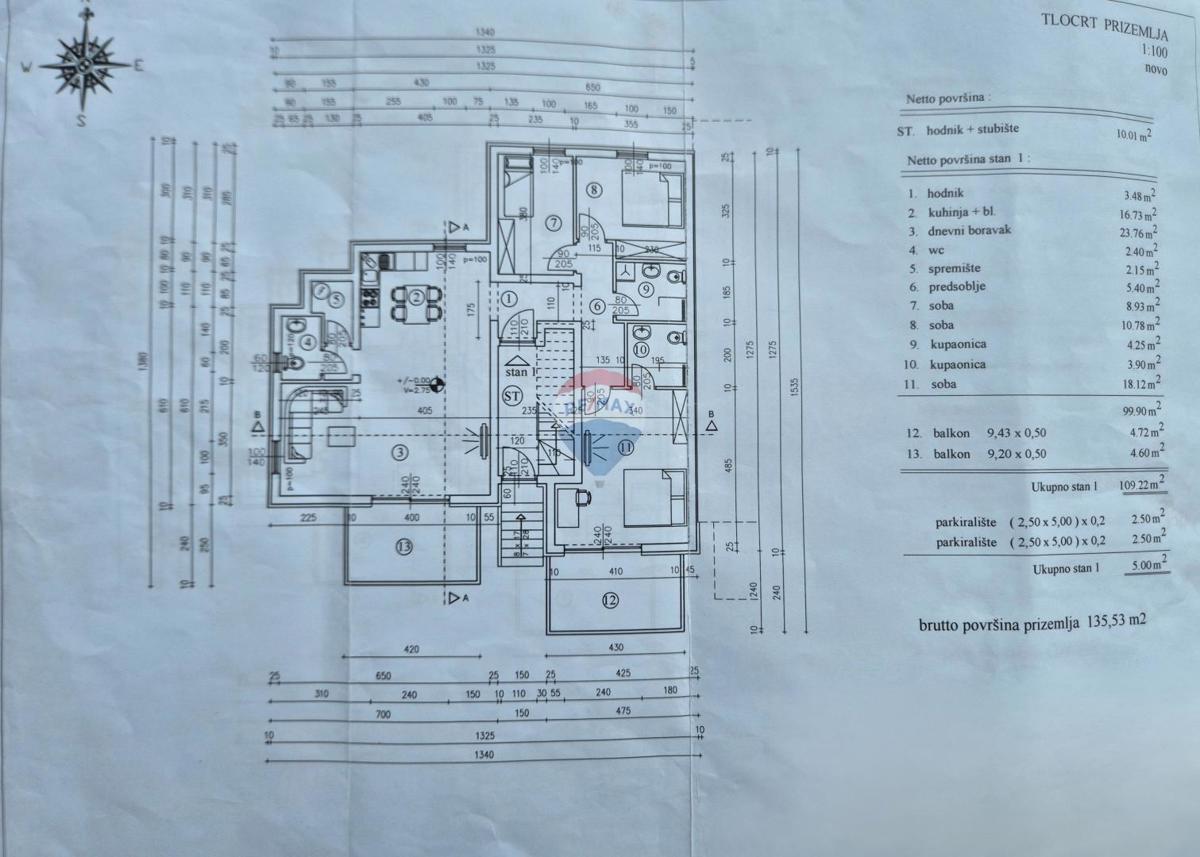 Stanovanje/Apartma Podmurvice, Rijeka, 114,22m2