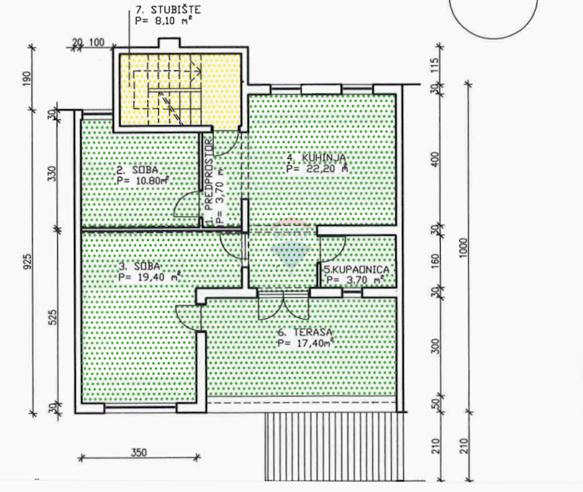 Stanovanje/Apartma Rovinj, 77m2