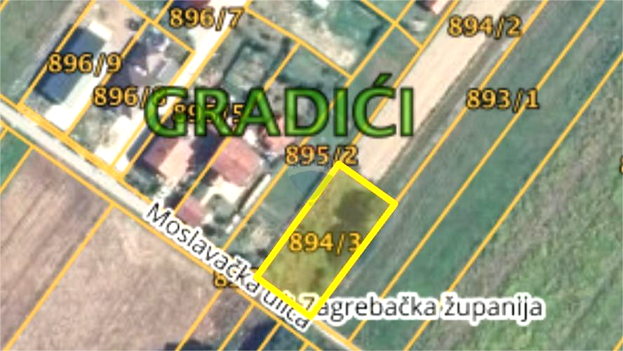 Stavbno zemljišče Petrovina Turopoljska, Velika Gorica - Okolica, 770m2