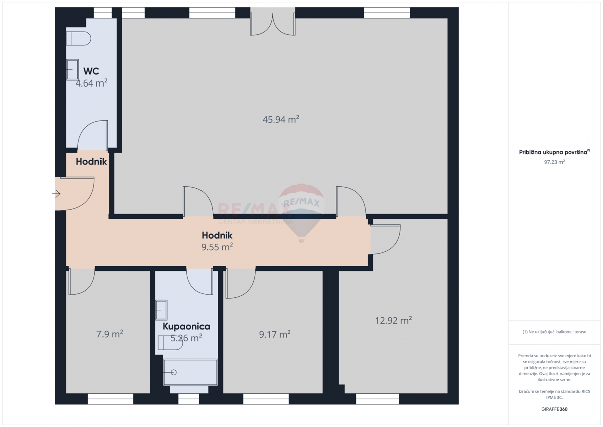 Stanovanje/Apartma Blato, Novi Zagreb - Zapad, 106,94m2