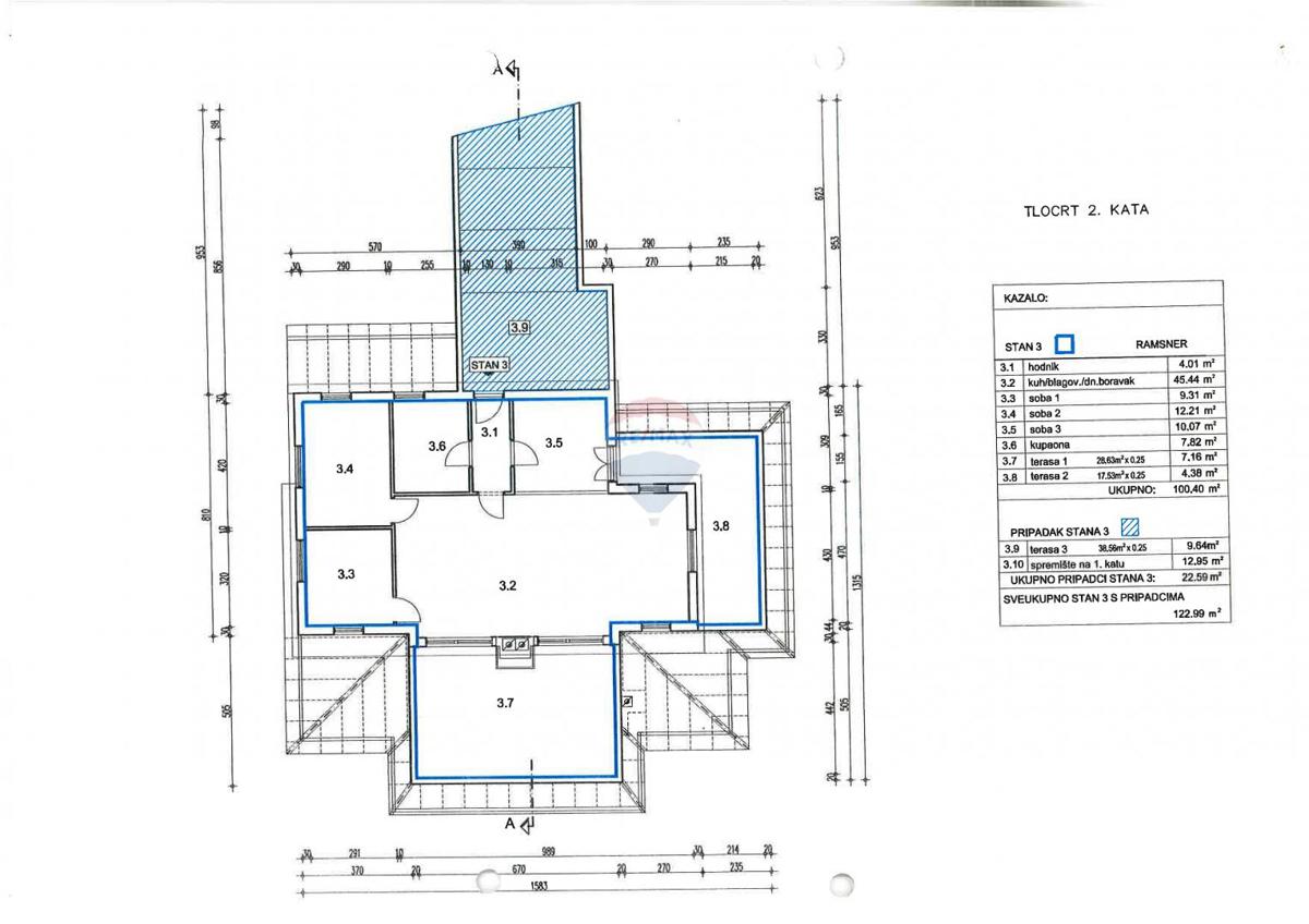 Stanovanje/Apartma Liganj, Lovran, 123m2
