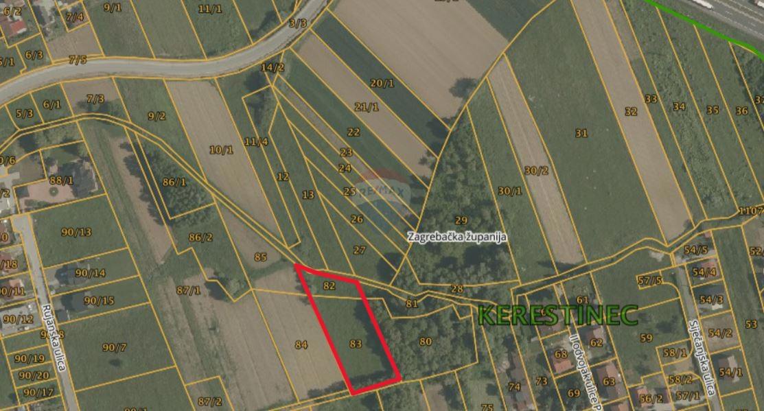 Stavbno zemljišče Kerestinec, Sveta Nedelja, 3.054m2