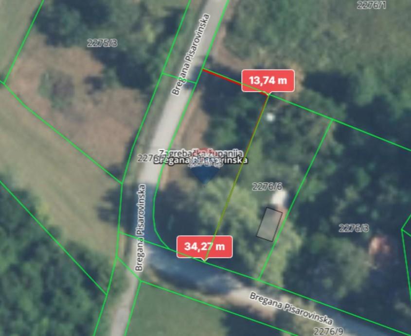 Stavbno zemljišče Velika Jamnička, Pisarovina, 463m2