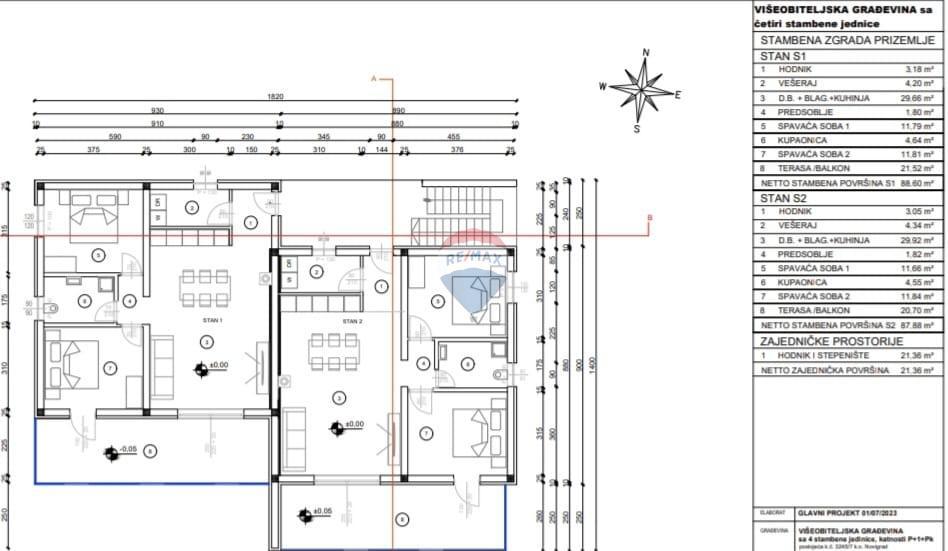 Stanovanje/Apartma Novigrad, 88,60m2