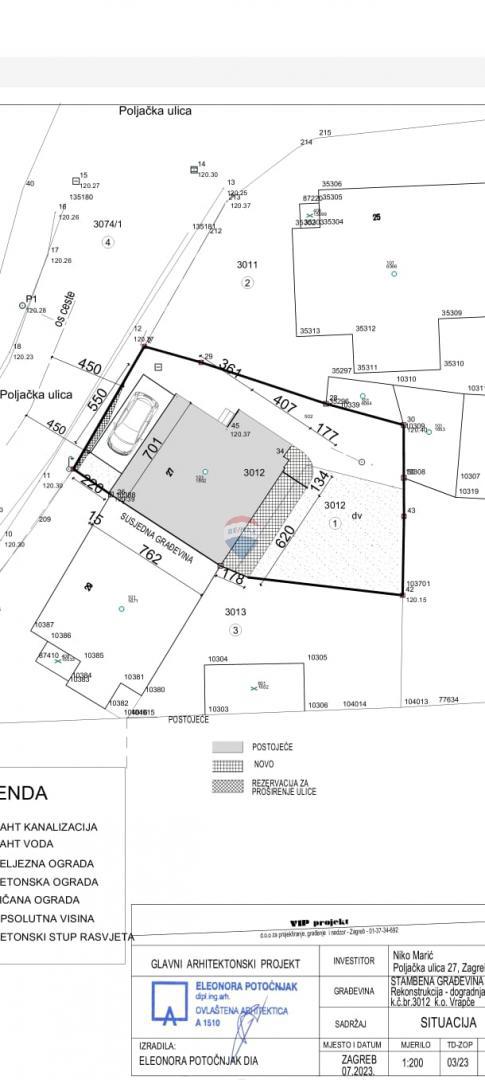 Hiša Kustošija, Črnomerec, 137,84m2