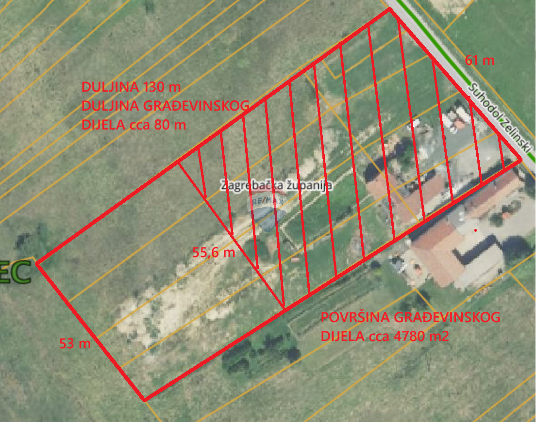 Stavbno zemljišče Suhodol Zelinski, Sveti Ivan Zelina, 7.787m2