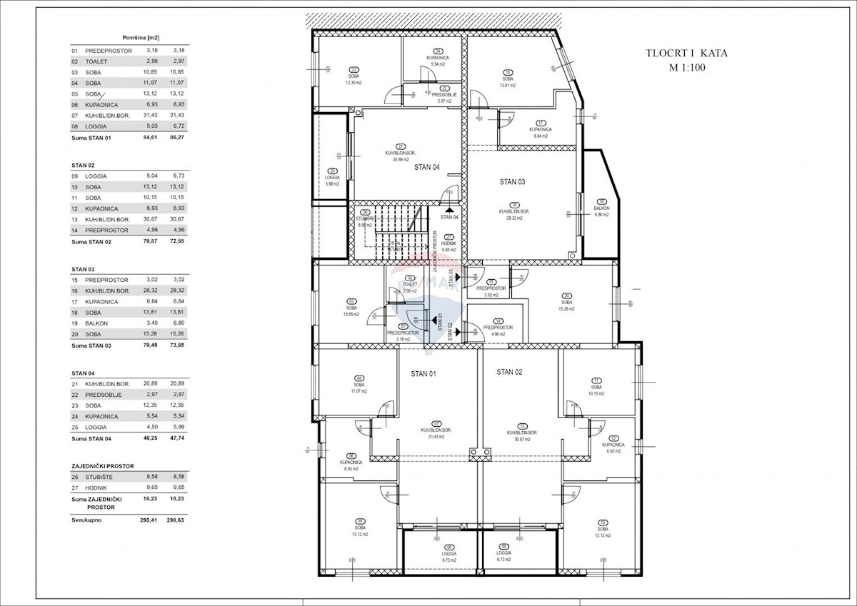 Stanovanje/Apartma Rešetari, Kastav, 73,85m2