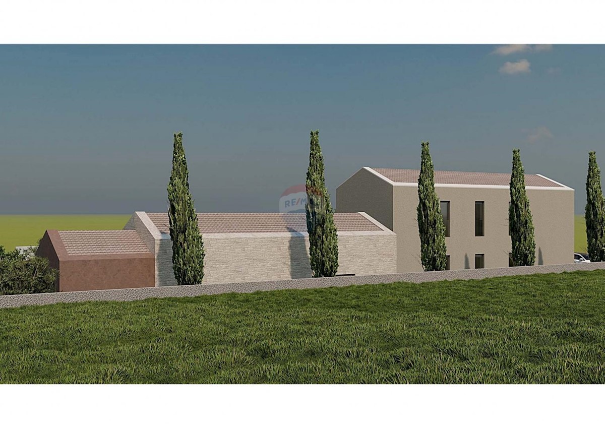 ISTRIA, ST. LOVREČ - Construction land 1313 m2 with project 