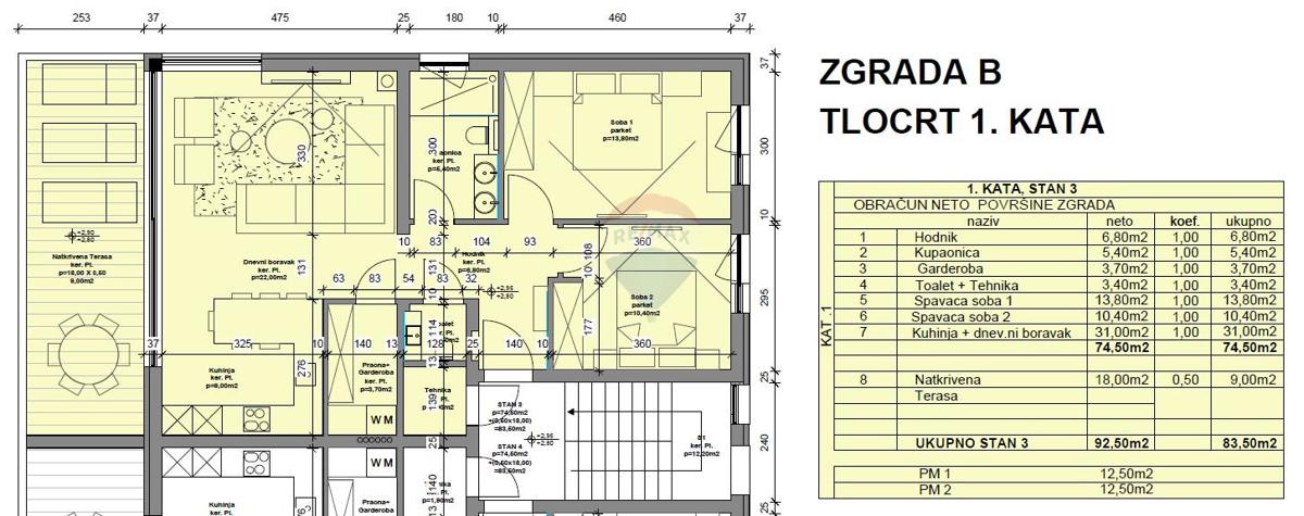 Stanovanje/Apartma Poreč okolica, Poreč, 92,50m2