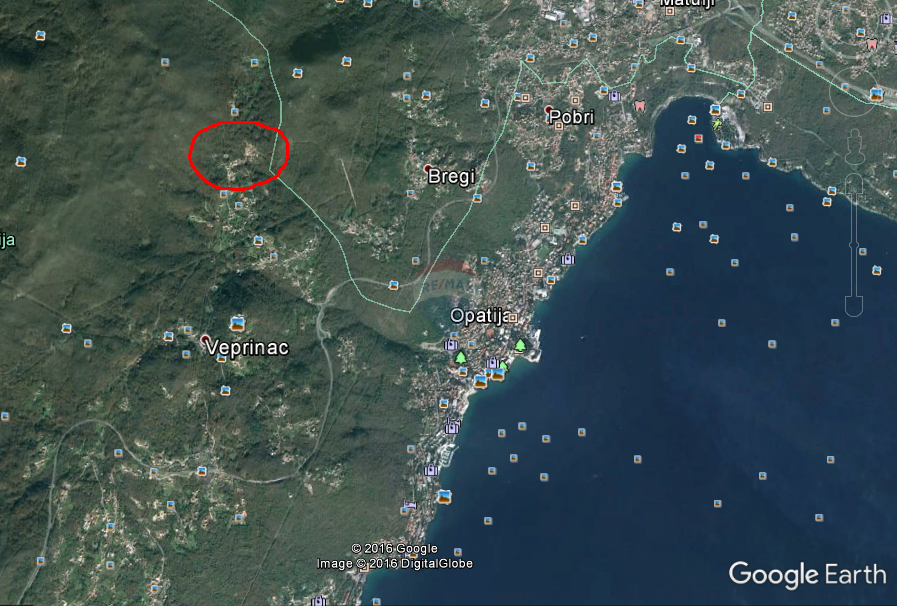 Stavbno zemljišče Veprinac, Opatija - Okolica, 9.120m2