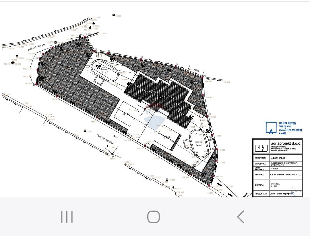 Stavbno zemljišče Sveti Vid-Miholjice, Malinska-Dubašnica, 980m2