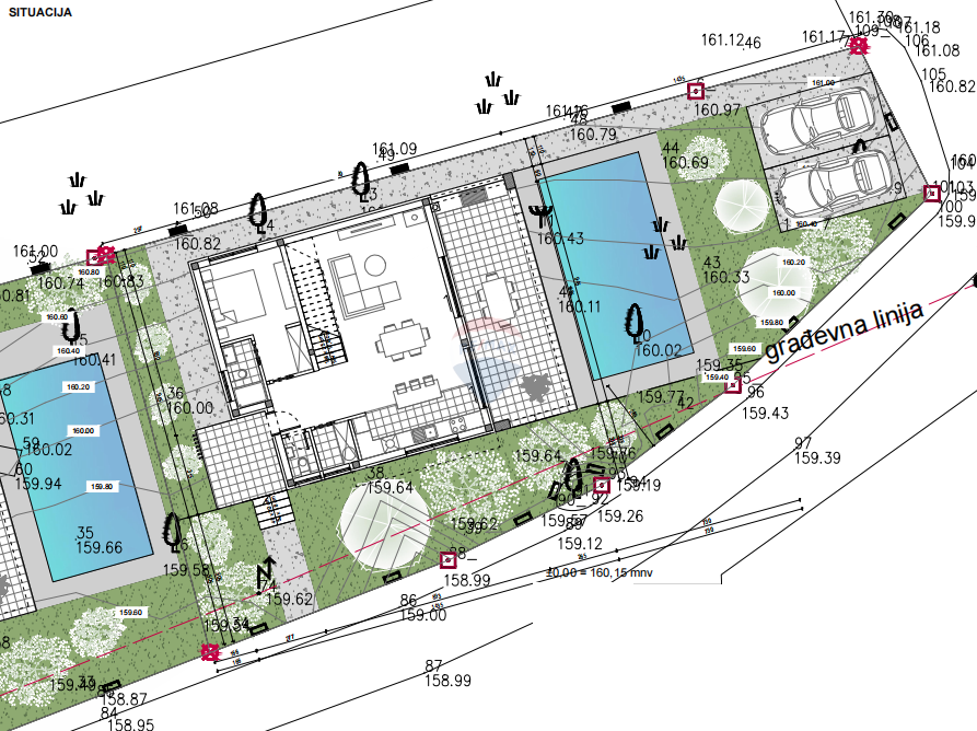 Stavbno zemljišče Šorići, Kanfanar, 800m2