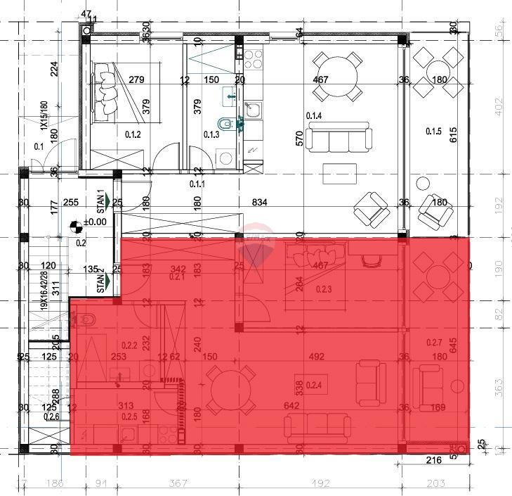Stanovanje/Apartma Rovinj, 58,32m2