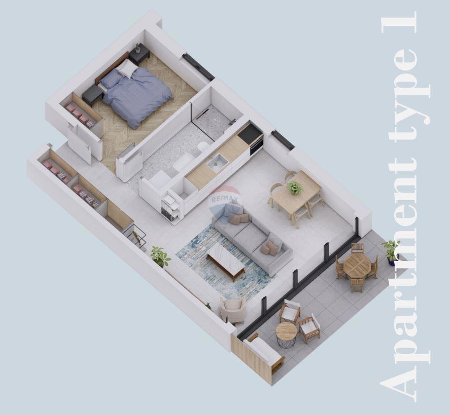 Stanovanje/Apartma Rovinj, 58,32m2
