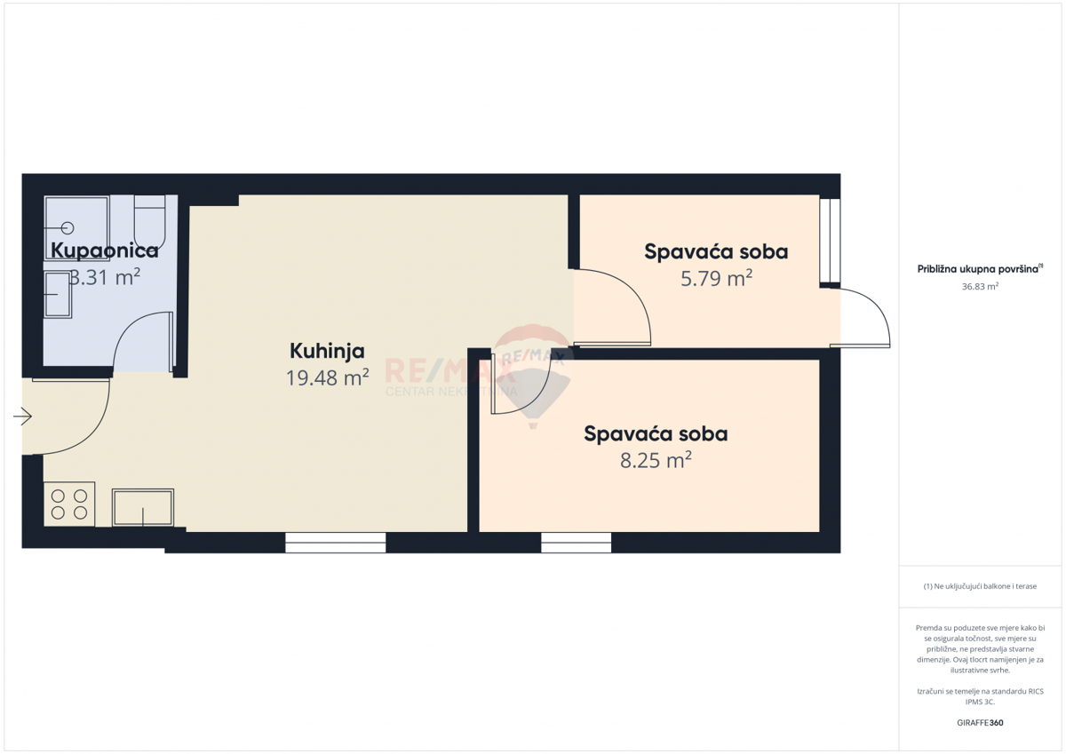 Stanovanje/Apartma Červar-Porat, Poreč, 41,78m2