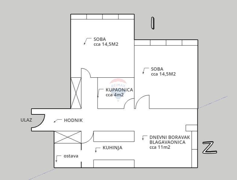 Stanovanje/Apartma Zapruđe, Novi Zagreb - Istok, 61m2